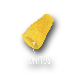 imagen de pellet de conito amarrilo frito