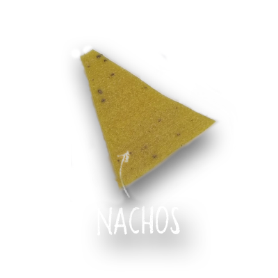 imagen de pellet de nacho crudo