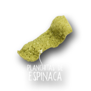 imagen de pellet de planchitas de espinaca frito