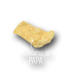 imagen de pellet de planchitas de papa frito