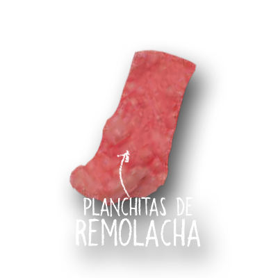 imagen de pellet de planchitas de remolacha frito