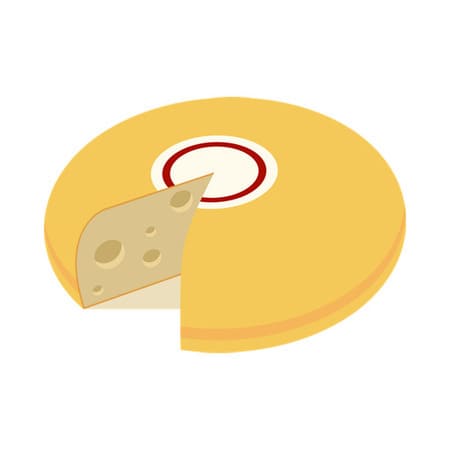 Imagen de un queso cheddar en representación del sabor cheddar
