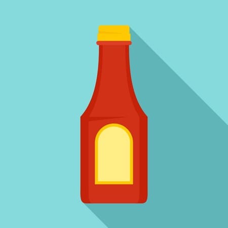 Imagen de una botella de ketchup en representación del sabor ketchup
