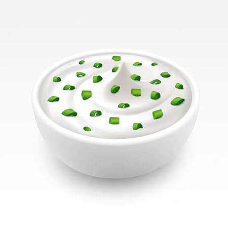 Imagen de un plato de crema onion en representación del sabor cream onion